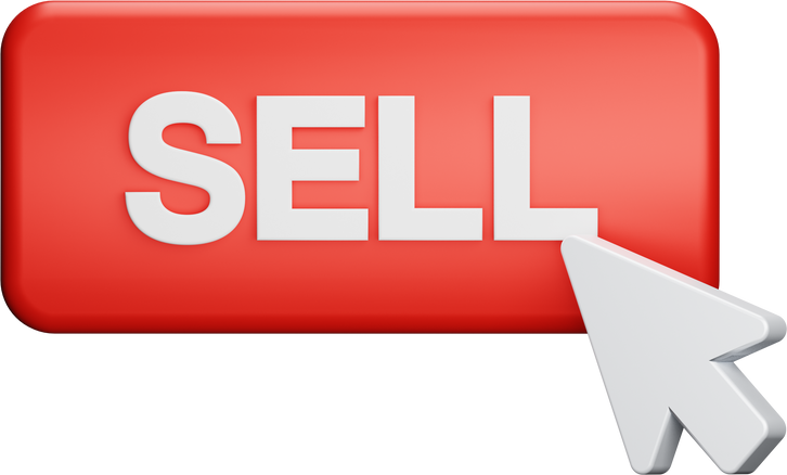 Sell Button 3D Icon